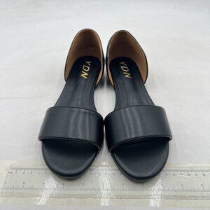 YDN Black Open-Toe Sandals